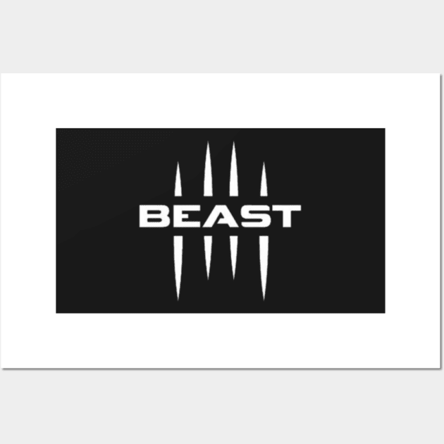 Beast t-shirts Wall Art by CharactersFans